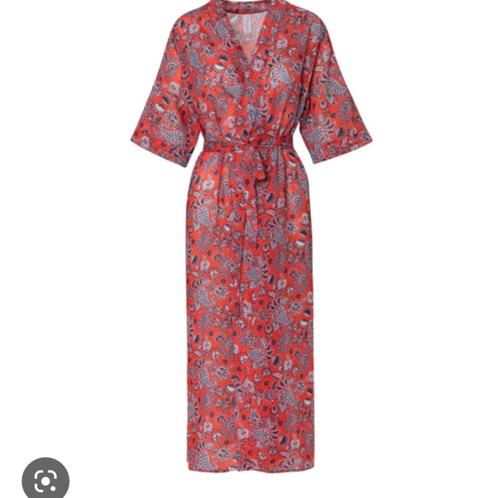 Verdelimon Paisley print caftan